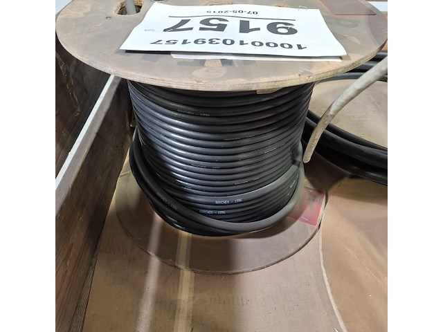 Partij diverse kabel op houten haspel - afbeelding 5 van  7