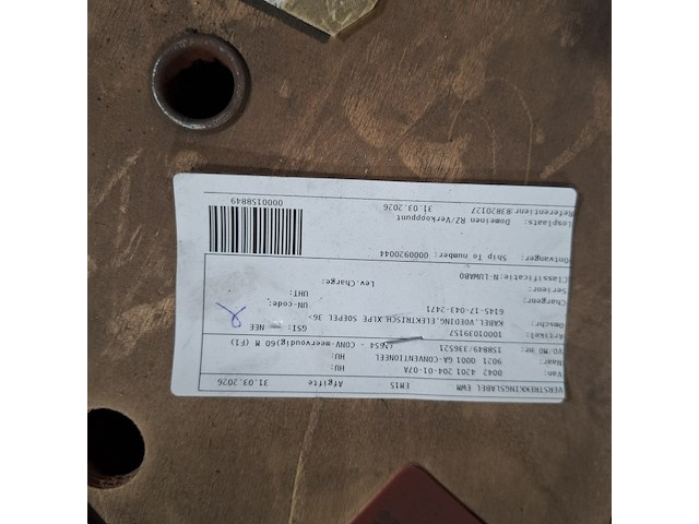 Partij diverse kabel op houten haspel - afbeelding 6 van  7