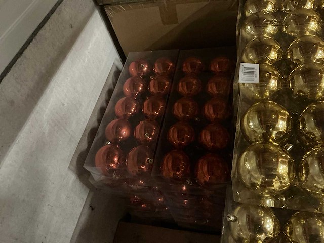 Partij diverse kerstballen 10/verpakking (53 verpakkingen) - afbeelding 2 van  8