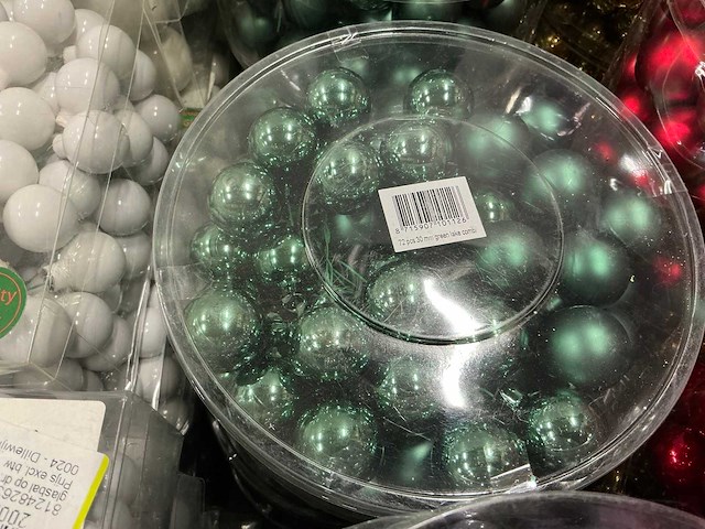 Partij diverse kerstballen (145 verpakkingen) - afbeelding 8 van  31