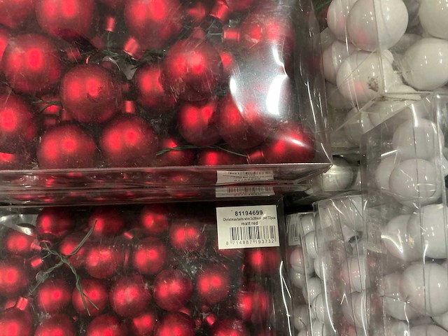 Partij diverse kerstballen (145 verpakkingen) - afbeelding 32 van  34