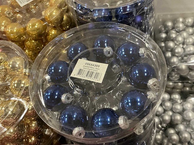 Partij diverse kerstballen (145 verpakkingen) - afbeelding 16 van  31