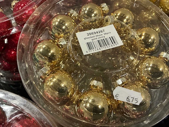Partij diverse kerstballen (145 verpakkingen) - afbeelding 18 van  31