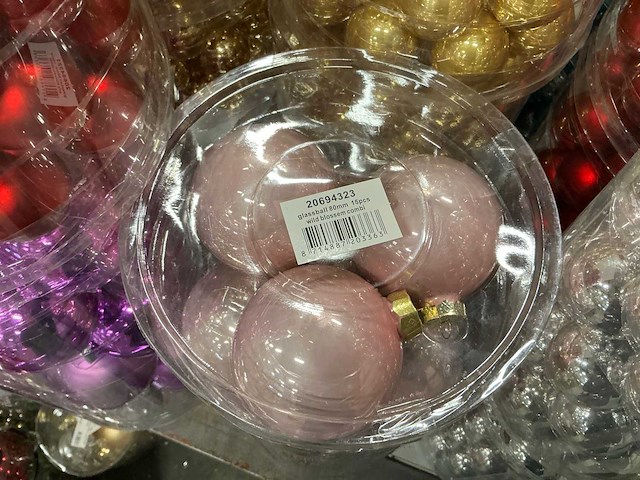 Partij diverse kerstballen (145 verpakkingen) - afbeelding 25 van  31