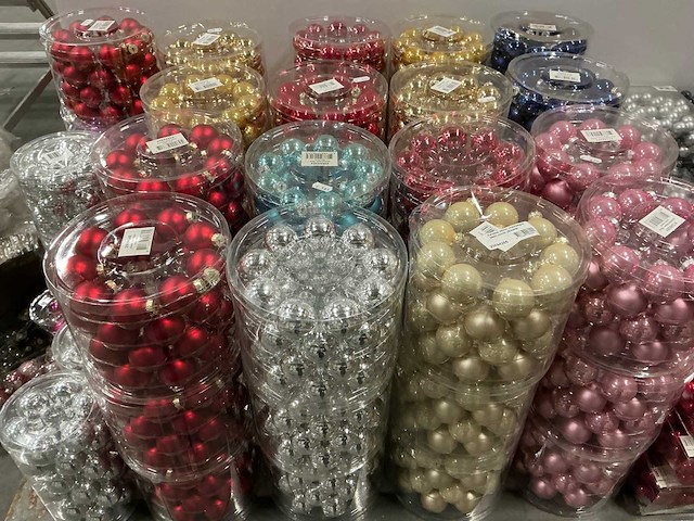 Partij diverse kerstballen (145 verpakkingen) - afbeelding 21 van  31