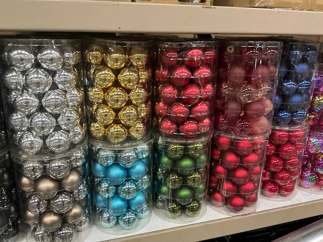 Partij diverse kerstballen (63 verpakkingen) - afbeelding 10 van  15