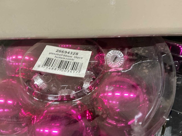 Partij diverse kerstballen (63 verpakkingen) - afbeelding 13 van  15