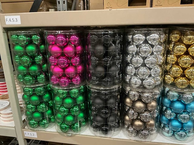 Partij diverse kerstballen (63 verpakkingen) - afbeelding 4 van  8