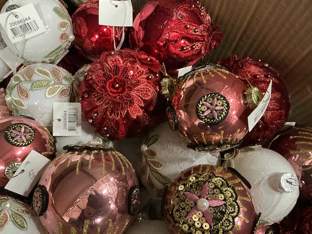 Partij diverse kerstballen (70x) - afbeelding 3 van  9