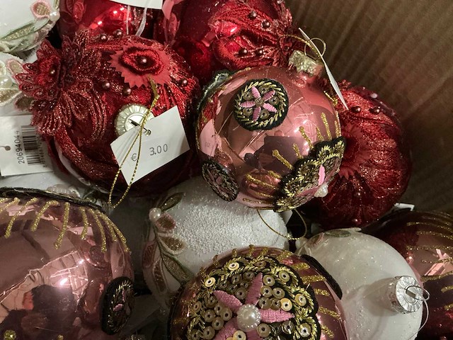 Partij diverse kerstballen (70x) - afbeelding 4 van  9