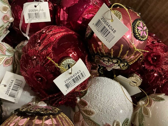 Partij diverse kerstballen (70x) - afbeelding 8 van  9