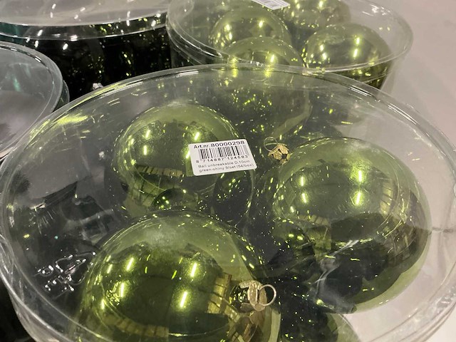 Partij diverse kerstballen unbreakable&seamless d10cm 9/tube (45 tubes) - afbeelding 9 van  9