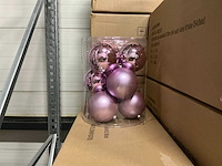 Partij diverse kerstballen unbreakable&seamless d10cm 9/tube (50 tubes) - afbeelding 2 van  3