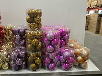 Partij diverse kerstballen unbreakable&seamless d10cm 9/tube (66 tubes) - afbeelding 3 van  11