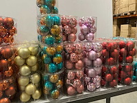 Partij diverse kerstballen unbreakable&seamless d10cm 9/tube (77 tubes) - afbeelding 13 van  15