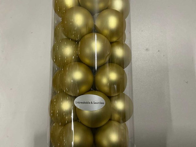 Partij diverse kerstballen unbreakable&seamless d5cm 30/tube (103 tubes) - afbeelding 6 van  11