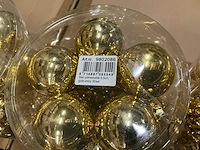 Partij diverse kerstballen unbreakable&seamless d5cm 30/tube (195 tubes) - afbeelding 1 van  9