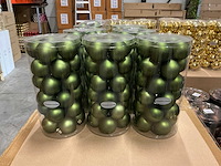Partij diverse kerstballen unbreakable&seamless d5cm 30/tube (195 tubes) - afbeelding 3 van  9