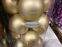 Partij diverse kerstballen unbreakable&seamless d7cm 24/tube (25 tubes) - afbeelding 2 van  10