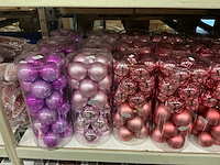 Partij diverse kerstballen unbreakable&seamless d7cm 24/tube (25 tubes) - afbeelding 3 van  10
