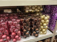 Partij diverse kerstballen unbreakable&seamless d7cm 24/tube (25 tubes) - afbeelding 5 van  10