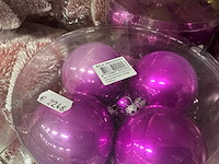 Partij diverse kerstballen unbreakable&seamless d7cm 24/tube (25 tubes) - afbeelding 6 van  10