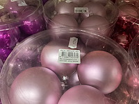 Partij diverse kerstballen unbreakable&seamless d7cm 24/tube (25 tubes) - afbeelding 7 van  10