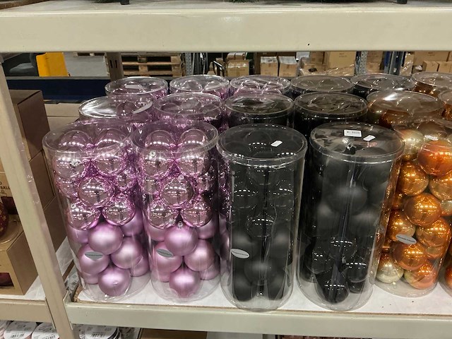 Partij diverse kerstballen unbreakable&seamless d7cm 24/tube (35 tubes) - afbeelding 10 van  10