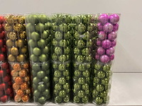 Partij diverse kerstballen unbreakable&seamless d7cm 24/tube (56 tubes) - afbeelding 2 van  5