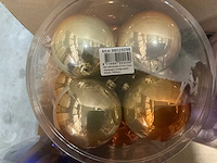 Partij diverse kerstballen unbreakable&seamless d7cm 24/tube (64 tubes) - afbeelding 4 van  9