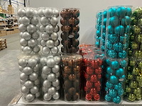 Partij diverse kerstballen unbreakable/seamless d7cm 24/tube (70 tubes) - afbeelding 8 van  15