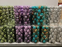 Partij diverse kerstballen unbreakable/seamless d7cm 24/tube (70 tubes) - afbeelding 3 van  15