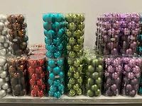 Partij diverse kerstballen unbreakable/seamless d7cm 24/tube (70 tubes) - afbeelding 13 van  15