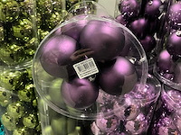 Partij diverse kerstballen unbreakable/seamless d7cm 24/tube (70 tubes) - afbeelding 4 van  12