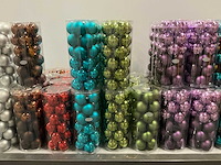 Partij diverse kerstballen unbreakable/seamless d7cm 24/tube (70 tubes) - afbeelding 10 van  12