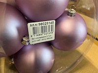 Partij diverse kerstballen unbreakable&seamless d7cm 24/tube (79 tubes) - afbeelding 10 van  12