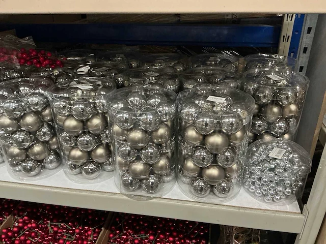 Partij diverse kerstballen - afbeelding 5 van  6