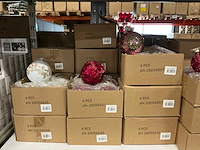 Partij diverse kerstballen/kersthangers (259x) - afbeelding 8 van  15