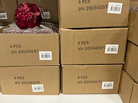 Partij diverse kerstballen/kersthangers (259x) - afbeelding 10 van  15