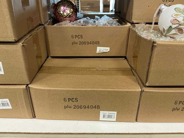 Partij diverse kerstballen/kersthangers (259x) - afbeelding 14 van  15