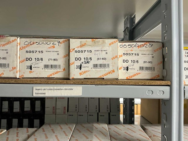 Partij diverse klemsan markeringsplaatjes (285x) verpakkingen - afbeelding 3 van  58