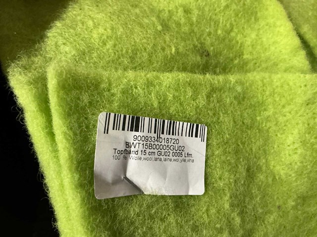 Partij diverse kleuren topfband 15cm 100% wol & vilt met jute (60x) - afbeelding 4 van  8