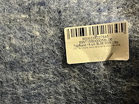 Partij diverse kleuren topfband 15cm 100% wol & vilt met jute (60x) - afbeelding 7 van  8