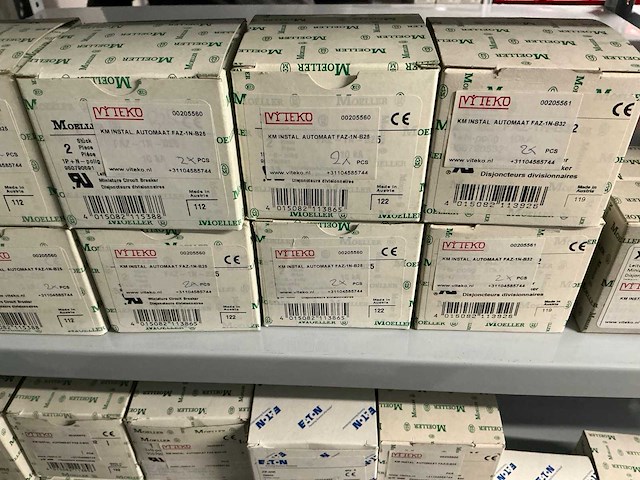 Partij diverse km instal automaat/stroomrails/aansluitklemmen/etc (239x) - afbeelding 4 van  23