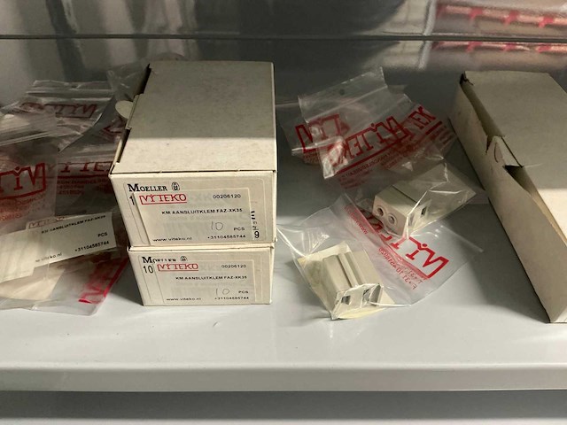 Partij diverse km instal automaat/stroomrails/aansluitklemmen/etc (239x) - afbeelding 14 van  23