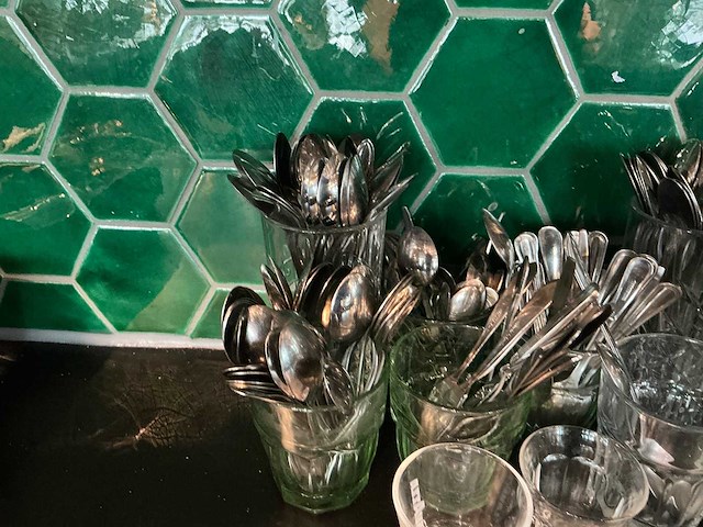 Partij diverse koffielepels - afbeelding 1 van  2