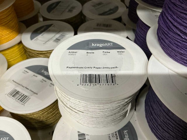 Partij diverse kragoart papierdraad (190x) - afbeelding 14 van  23