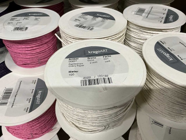 Partij diverse kragoart papierdraad (190x) - afbeelding 20 van  23