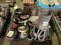 Partij diverse kramp aanlasdelen en koppelingen - afbeelding 1 van  2