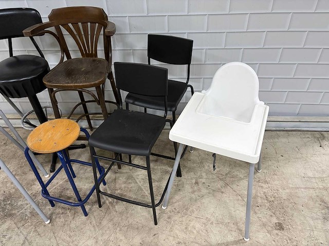 Partij diverse krukken en (kinder)stoelen - afbeelding 2 van  4
